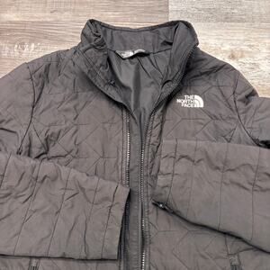 The‎ North Face Black Womens Medium Collared Full Zip Quilted Tamburello Jacket